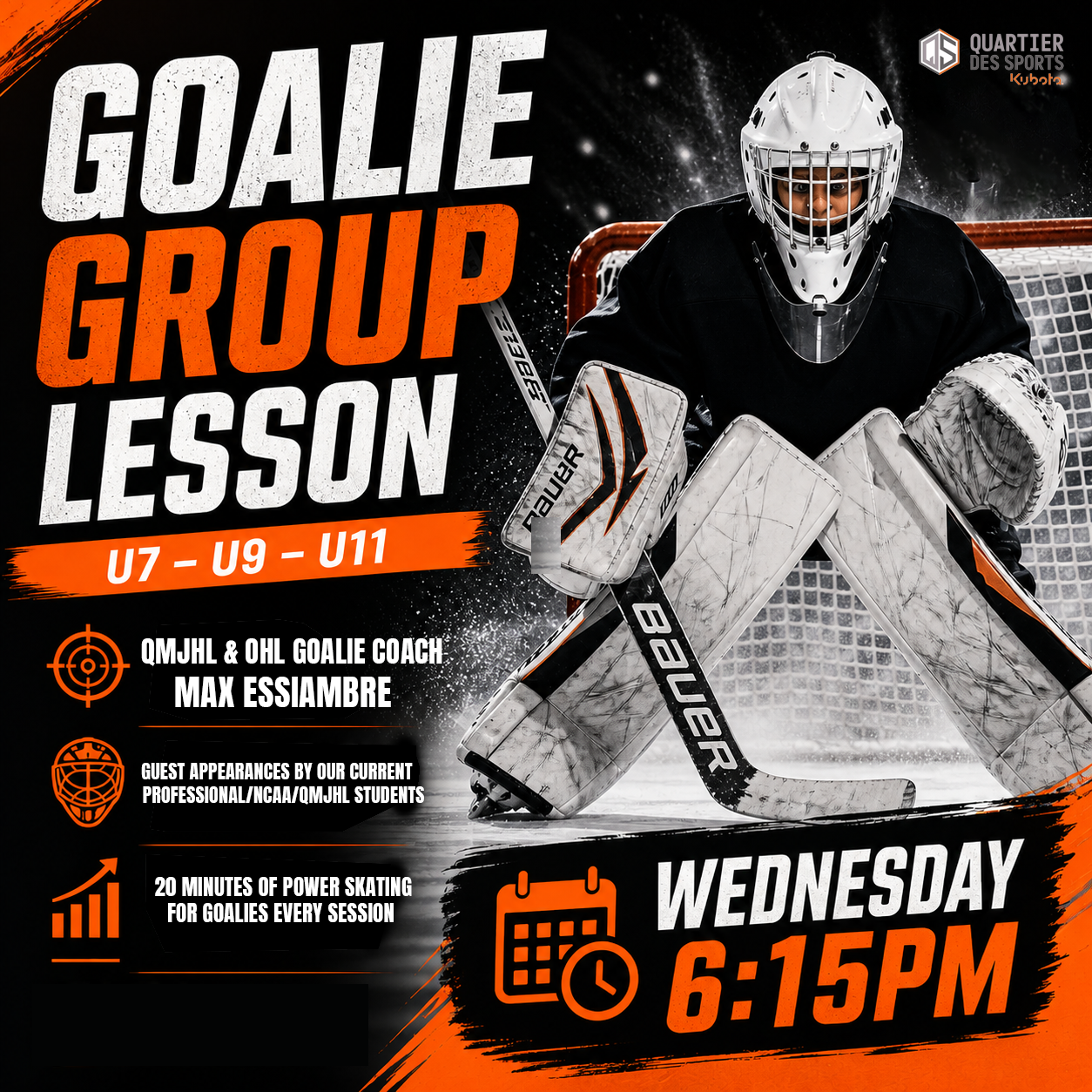 Goalie Group Lesson (U7-U9-U11) 2026