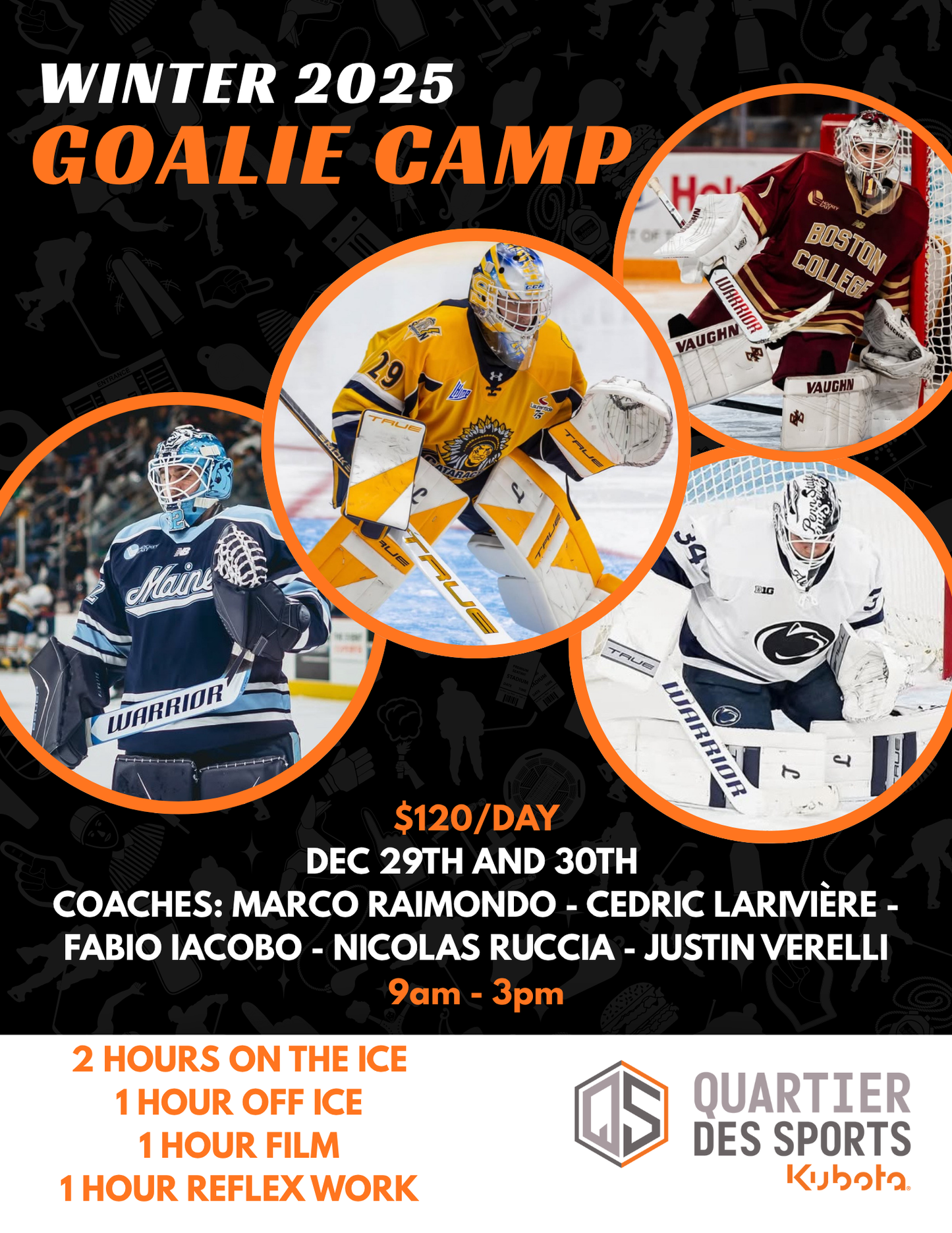 CAMP D'HIVER DES GARDIENS DE BUT 2025 / GOALIE WINTER CAMP 2025